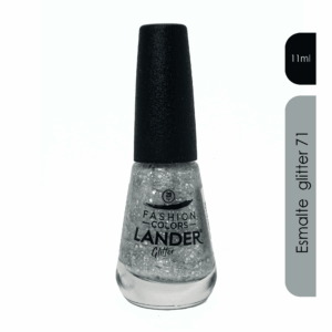 Esmalte GLITTER plateado 71