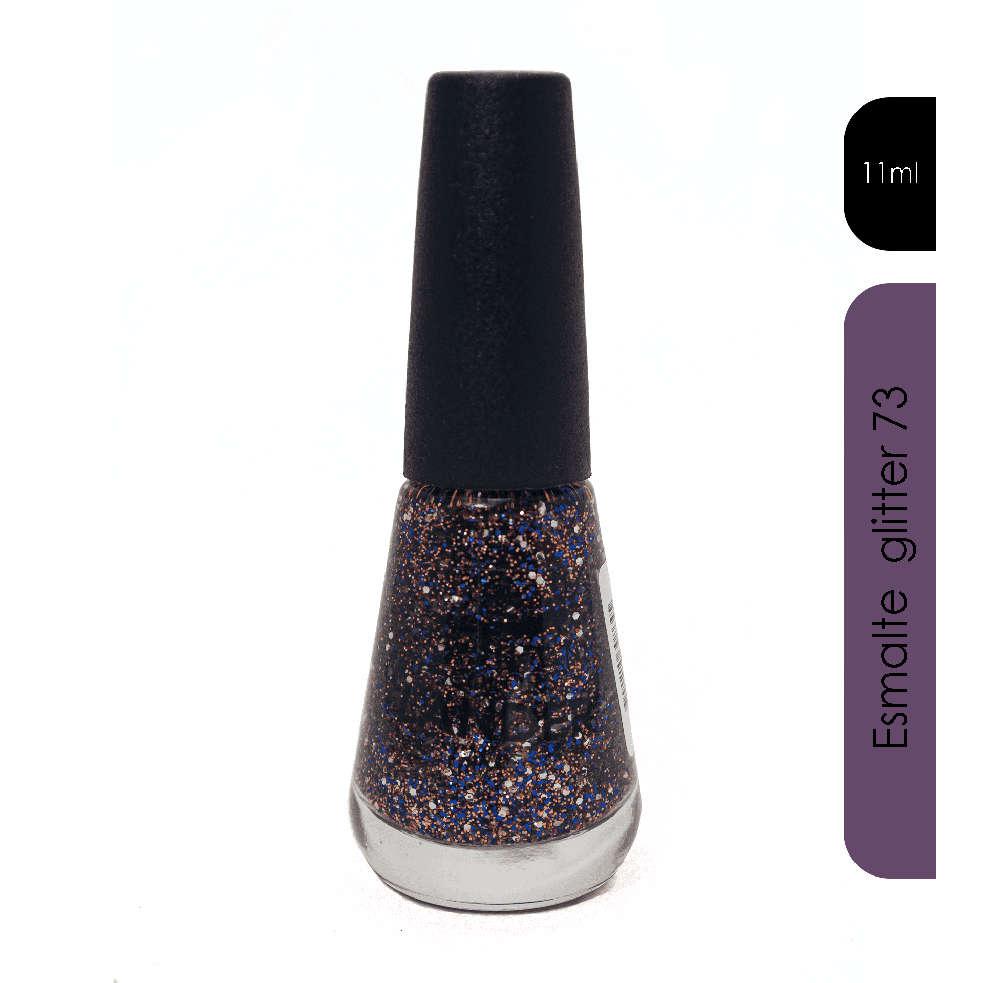 Esmalte GLITTER violeta 73